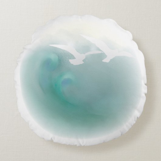 海装飾用クッション ラウンドクッション (正面)