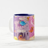 海計算の下のへの時間 ツートーンマグカップ (正面左)