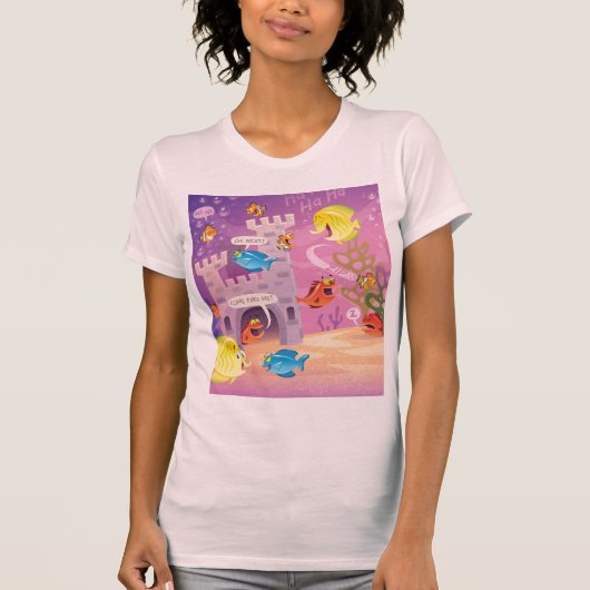 海計算の下のへの時間 Tシャツ (正面)