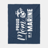 海誇りを持った人の母 フリースブランケット (正面)