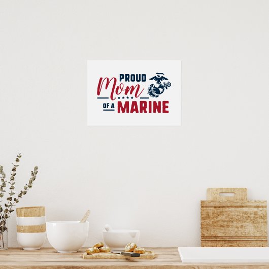 海誇りを持った人の母 ポスター (キッチン)