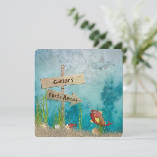 海誕生会 招待状 (スタンド正面)