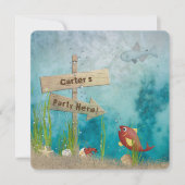 海誕生会 招待状 (正面)