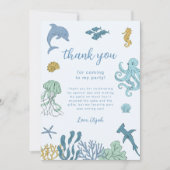 海誕生日パーティー サンキューカード (正面)