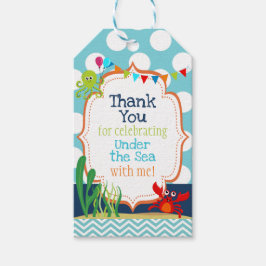 海誕生日メッセージカード – カスタマイズ可能！ ギフトタグ