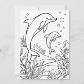 海誕生日、シードルフィンパーティー 招待状 (裏面)