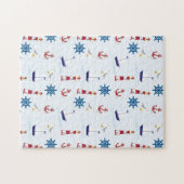 海象のイラストレーション ジグソーパズル (横)