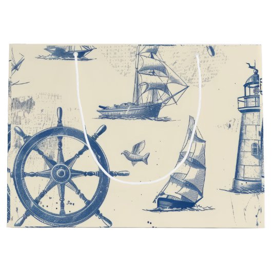 海象を用いた装飾抱き枕 ラージペーパーバッグ (正面)