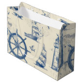 海象を用いた装飾抱き枕 ラージペーパーバッグ (正面アングル)