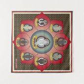 海豹曼荼羅（seal  mandala） タペストリー (正面(横))