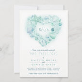 海貝水色ハートビーチアクア 招待状 (正面)