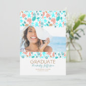 海財宝白ビーチ写真卒業パーティー 招待状 (スタンド正面)