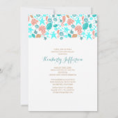 海財宝白ビーチ写真卒業パーティー 招待状 (裏面)