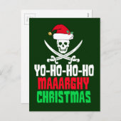 海賊おもしろいクリスマス・ヨーホー シーズンポストカード (正面/裏面)