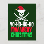 海賊おもしろいクリスマス・ヨーホー シーズンポストカード (正面)
