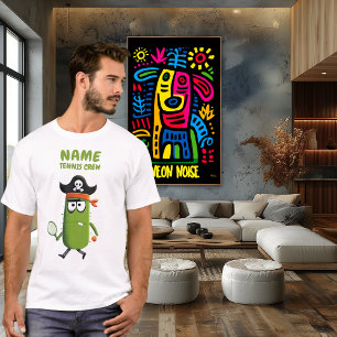 海賊おもしろいサボテンの乗組員 カスタマイズ可能 Tシャツ