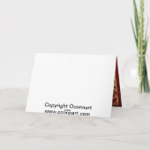 海賊おもしろいスカルサンタパーソナライズされたークリスマス シーズンカード (裏面)