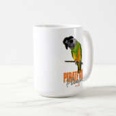 海賊おもしろいセネガルのオウム鳥 コーヒーマグカップ (正面右)