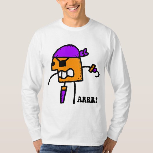 海賊おもしろいハロウィーン Tシャツ (正面)