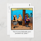 「海賊おもしろいファッション」ユーモアのはがき ポストカード (正面/裏面)