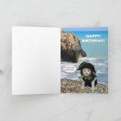 海賊おもしろいペット誕生日 カード (内部)