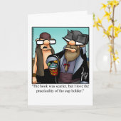 海賊おもしろいユーモア空白のグリーティングカード カード (黄色い花)