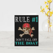 海賊おもしろい引用文タンパガスパリラクロスボーンズ カード (黄色い花)