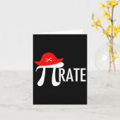 海賊おもしろい数学プン – Pi DayシンボルユーモアTee カード (黄色い花)