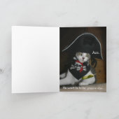 海賊おもしろい猫 カード (内部)