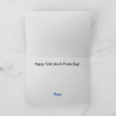 海賊おもしろい警察の挨拶状 カード (内部)