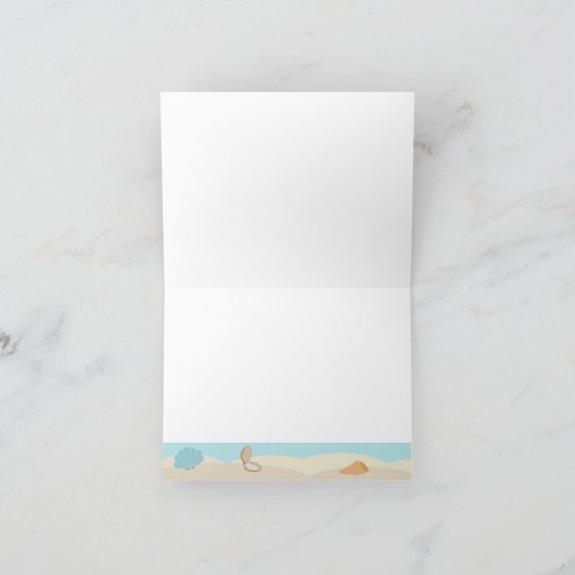 海賊および人魚はメッセージカード感謝していしています サンキューカード (内部)