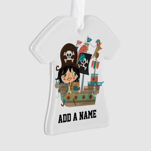 海賊および海賊船 オーナメント (正面)