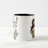 海賊および海賊船 ツートーンマグカップ (中央)