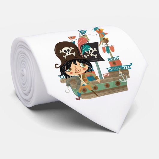 海賊および海賊船 ネクタイ (ロール)