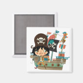 海賊および海賊船 マグネット (正面/裏面)