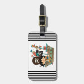 海賊および海賊船 ラゲッジタグ (正面縦)