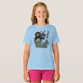 海賊および海賊船 Tシャツ (正面フル)