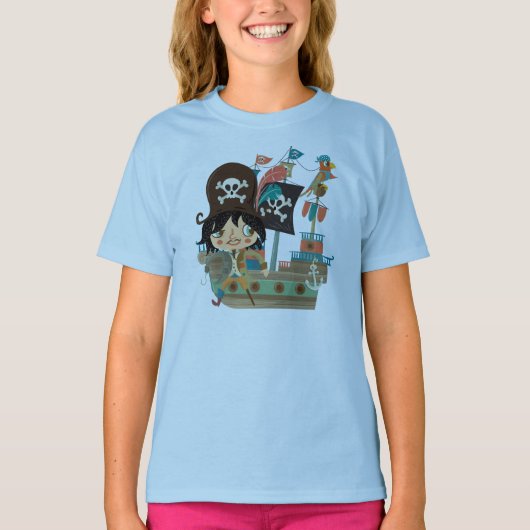 海賊および海賊船 Tシャツ (正面)