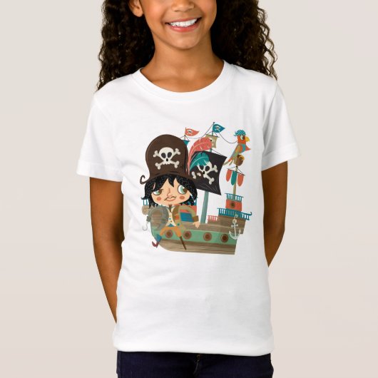 海賊および海賊船 Tシャツ (正面)