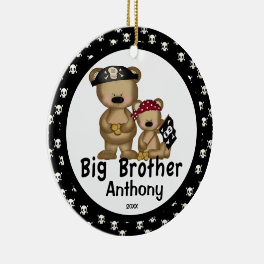 海賊お兄さんのクリスマスのオーナメント セラミックオーナメント (右)