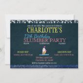 海賊お洒落スランバーパーティー誕生日招待状 招待状 (裏面)