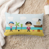 海賊かわいい男の子の装飾用クッション ランバークッション (ブランケット)