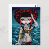 「海賊かわいらしポリー」はがき ポストカード (正面/裏面)