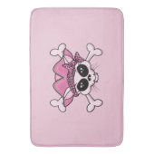 海賊かわいらし子猫スカル バスマット (正面縦)