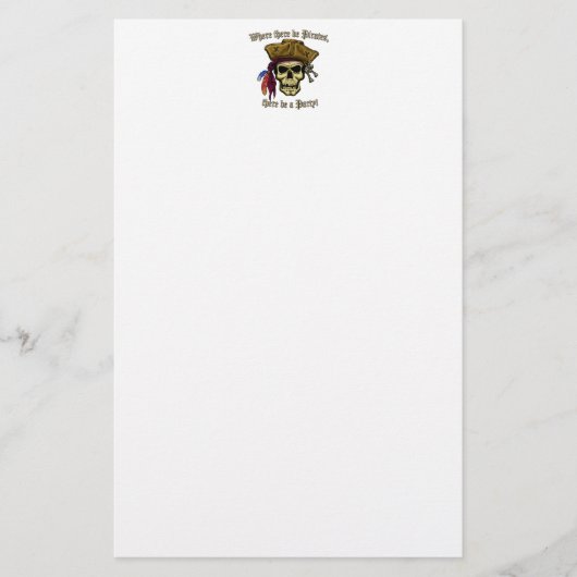 海賊がいるところにはパーティーがいる！ 便箋 (正面)
