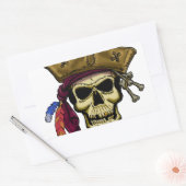 海賊がいるところにはパーティーがいる! 長方形シール (封筒)