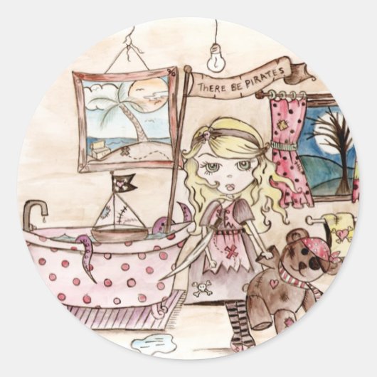 海賊がいる – シール (正面)