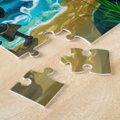 海賊が花嫁と結婚するビーチ ジグソーパズル (側面)