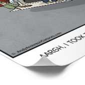 海賊ごみ男の漫画パーソナライズされた ポスター (角)