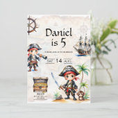 海賊すてき5誕生日 招待状 (スタンド正面)